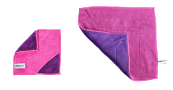 4/C Mikroszálas Törlőkendő 18 x 18 cm  +   30 x 30 cm / pink-lila