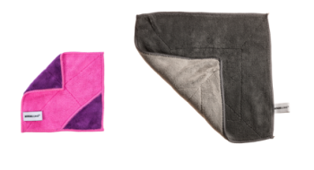4/F Mikroszálas Törlőkendő 18 x 18 cm  +   30 x 30 cm / pink-lila és antracit