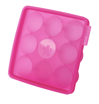 Jégkocka tartó félkör alakú / pink